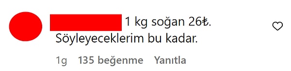 20 TL'ye soğan alamadığımızı söylemiş miydik?