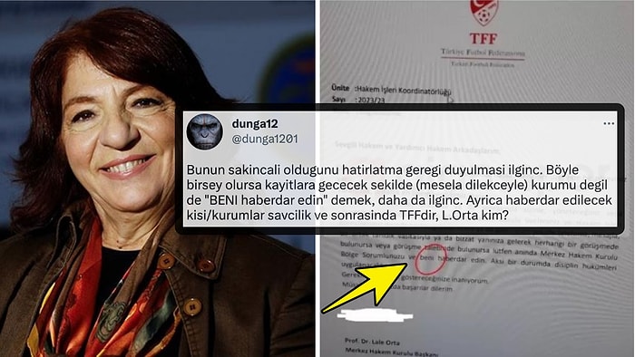 MHK Başkanı Lale Orta'nın Hakemlere ve Yardımcılarına Yazılı Uyarısı Sosyal Medyanın Gündeminde