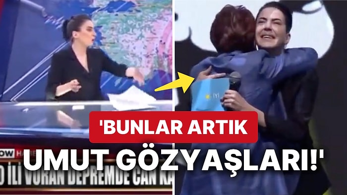 Kağıtları Fırlatarak İsyan Etmişti: Show Tv'den İstifa Eden Dilara Gönder Meral Akşener'e Sarılıp Ağladı!