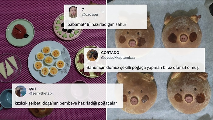 Sahurda Babasına Dünyanın En Tatlı Sofrasını Hazırlayan Kullanıcıya Gelen Birbirinden Komik Yorumlar!