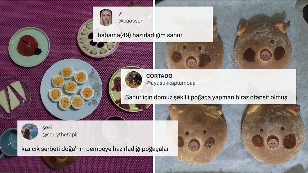 Sahurda Babasına Dünyanın En Tatlı Sofrasını Hazırlayan Kullanıcıya Gelen Birbirinden Komik Yorumlar!