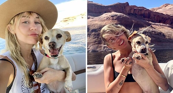 34. Майли Сайрус с Бином