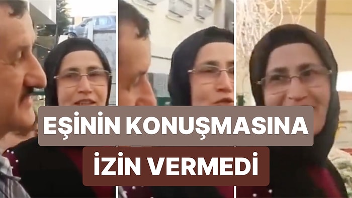 Sokak Röportajında Cumhurbaşkanı Adayı Olarak Kendi Adayından Başka Birini Söylemek İsteyen Eşini Konuşturmadı
