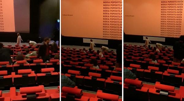 Bir sinema salonuna, bir kadının elindeki tasmaya bağlı olarak gelen adamın videosunun Türkiye'de çekildiği iddia edilince video sosyal medyada gündem oldu.