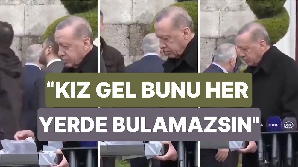 Cumhurbaşkanı Erdoğan Gazetecilere Çikolata İkram Etti: "Kız Gel Bunu Her Yerde Bulamazsın"