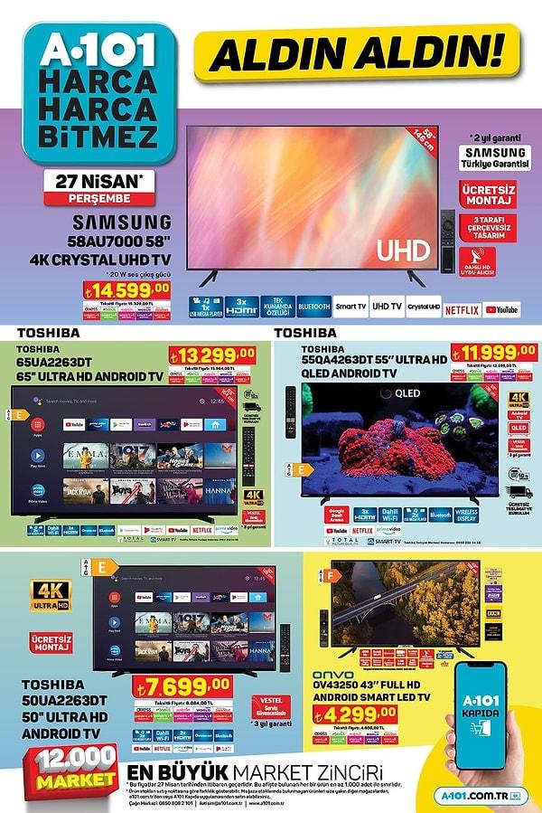 Samsung 58" 4K Crystal UHD Tv 14.599 TL
