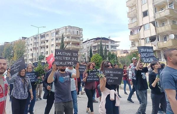 Hatay halkı ise ne Hatay'ı ne de depremi unutturmayacaklarını haykırmak istercesine yürüyüşler düzenlemeye başlamışken bir destek de Gülben Ergen'den geldi.