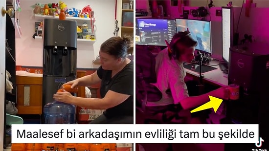 Gamer Oğlu Odasından Çıkmadan Sıvı Tüketebilsin Diye Sebil Alarak Seviye Atlayan Anne