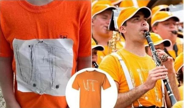 2. Tennessee Üniversitesi'nde okuyan bu genç eliyle yaptığı tişört için zorbalığa uğrayınca üniversite, çizimini alıp tişörtlere bastırmış!