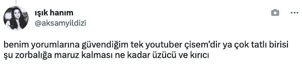 "Zorbalığa maruz kalması ne kadar üzücü ve kırıcı..."