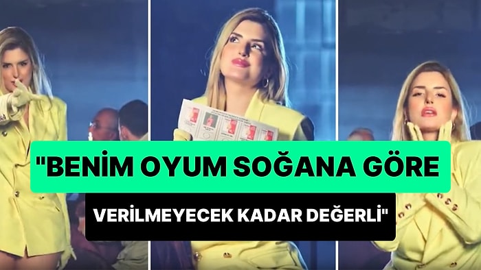 TikToker Begüm Polat'tan Seçim Klibi: 'Benim Oyum Soğana Göre Verilmeyecek Kadar Değerli'