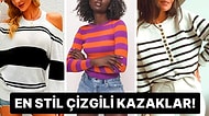 Sezon Sonu! Tarzı İle Ortama İmzasını Atmak İsteyenler İçin En Stil Çizgili Kazak Modelleri!