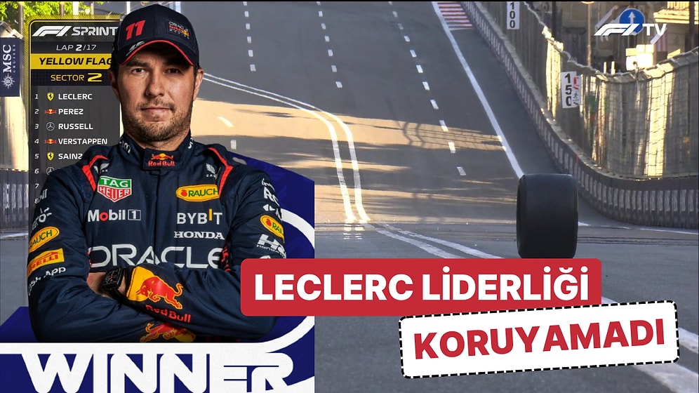 Tarihin En Sıkıcı Azerbaycan Yarışı: Tsunoda'nın Yengeç Gibi Gittiği Sprint Yarışının Galibi Sergio Perez Oldu