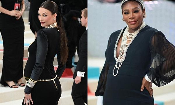 8. Modanın Oscar gecesi olan Met Gala'da Karlie Kloss ve Serena Williams hamile olduklarını açıklayan isimlerdi.