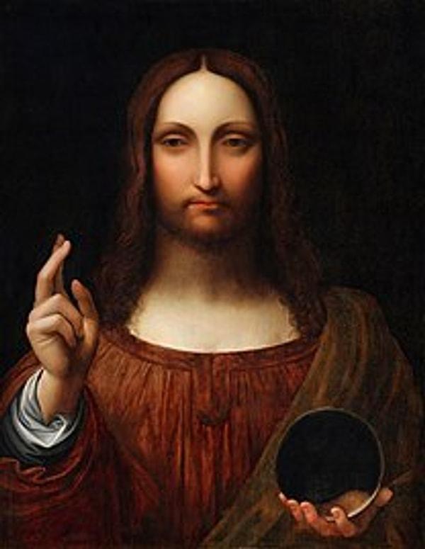 2. Leonardo Da Vinci- Salvator Mundi(1500)