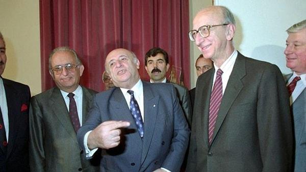 1991 erken seçimi: Süleyman Demirel ve Erdal İnönü koalisyonu.