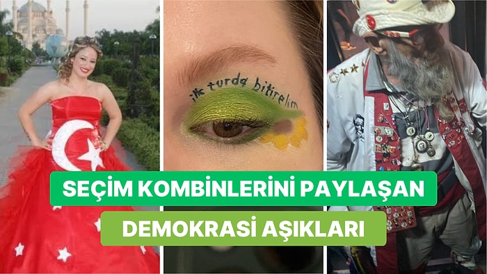 Seçim Günü Kombinlerini Paylaşarak Hem Şıklıktan Hem Demokrasi Aşklarından Ödün Vermeyen Kullanıcılar