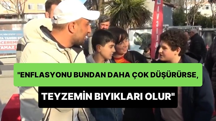 'Enflasyonu Bundan Daha Çok Düşürürse Teyzemin Bıyıkları Olur, Üstelik Teyzem de Yok' Diyen Çocuk