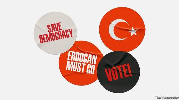 Kapak tasarımında ise ‘Demokrasiyi kurtarın’, ‘Erdoğan gitmeli’ ve ‘Oy verin’ çıkartmalarına yer verildi.