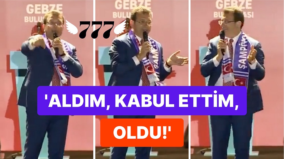 Gebze Mitinginde Konuşan Ekrem İmamoğlu'nun 777 Manifesti Beğeni Topladı!