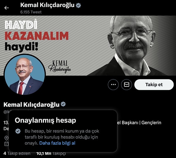 Popüler sosyal medya platformu Twitter, geçtiğimiz günlerde mavi tiki silinen Kemal Kılıçdaroğlu'na gri tik verdi.