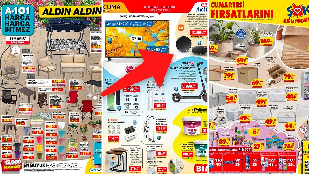 İndirim Günleri Başlıyor! 6 Mayıs- 13 Mayıs Haftasında A101, BİM ve ŞOK Aktüel Ürünler Listesinde Ne Var?