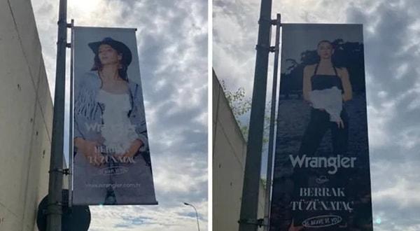 Ne yazık ki, birkaç gün önce Berrak Tüzünataç'ın Üsküdar'da yer alan reklam afişlerinde karın ve göğüs kısmının beyaz boyayla kapatıldığı fark edildi.