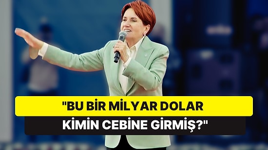 Meral Akşener, Ali Yeşildağ'ın İddialarını Sordu: "Bu Bir Milyar Dolar Kimin Cebine Girmiş?"