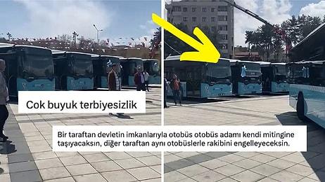 Ekrem İmamoğlu'nun Miting Yapacağı Meydana Belediye Otobüslerinin Çekilmesi Vatandaştan Tepki Topladı