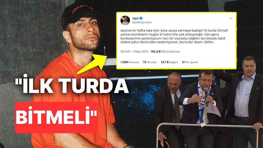 Reynmen Erzurum Mitingi Sonrası Kendini Tutamadı: "İlk Turda Bitmeli Buna Dur Deyin Lütfen"