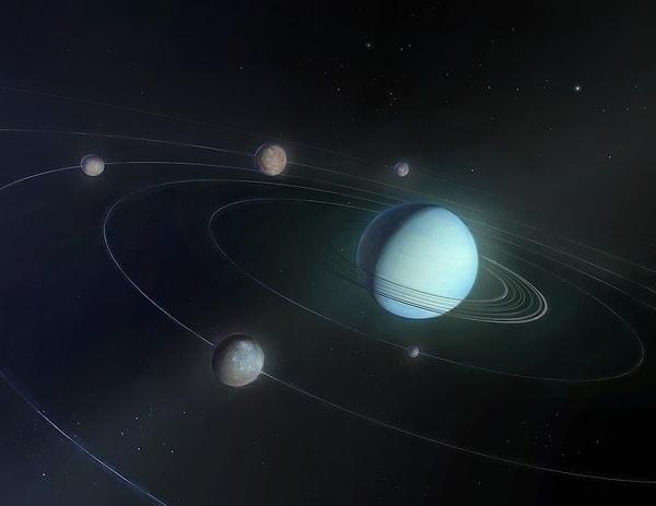 Uranüs'ün en büyük 4 uydusu incelendi.