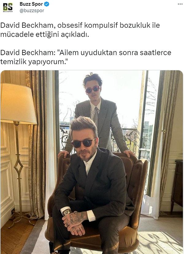 3. David Beckham'sın diye derdin yok sanıyorlar.