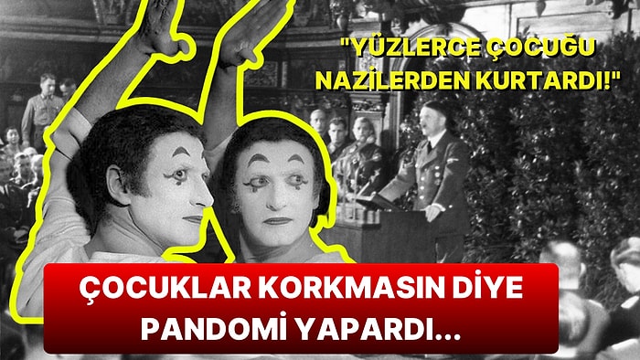 Yüzlerce Yahudi Çocuğu Nazilerin Eline Düşmekten Kurtaran Efsanevi Pandomimci Marcel Marceau'nun Hikayesi