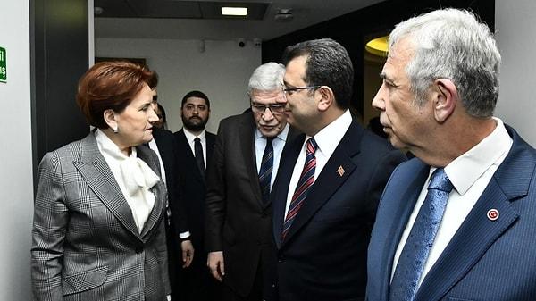 Trabzon'daki mitingde İyi Parti Genel Başkanı Meral Akşener ile birlikte Cumhurbaşkanı Yardımcısı adayları Mansur Yavaş ve Ekrem İmamoğlu yer aldı.