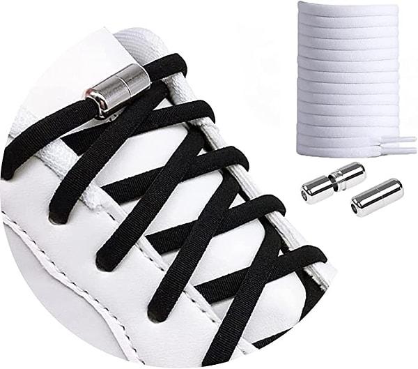 7. Bağsız elastik ayakkabı bağcığı.