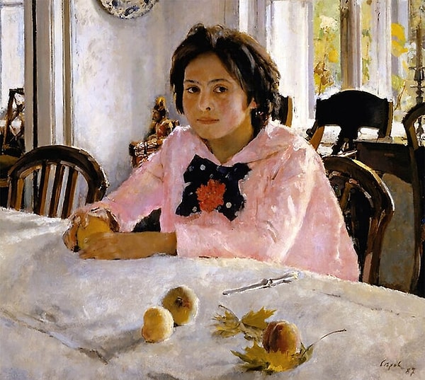9. Кто автор картины «Девочка с персиками»?