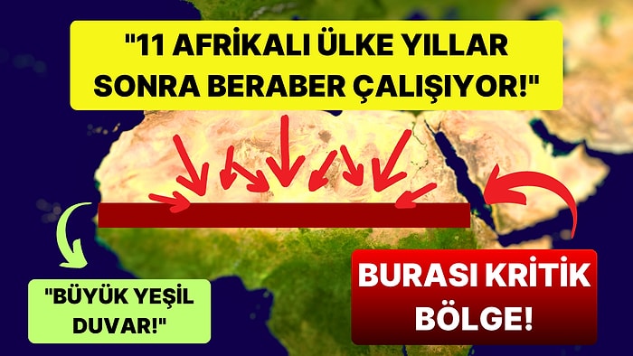 Afrika'yı Bir Orman Hattı ile İkiye Bölerek Çölleşmeye Dur Demesi Planlanan "The Great Green Wall" Projesi