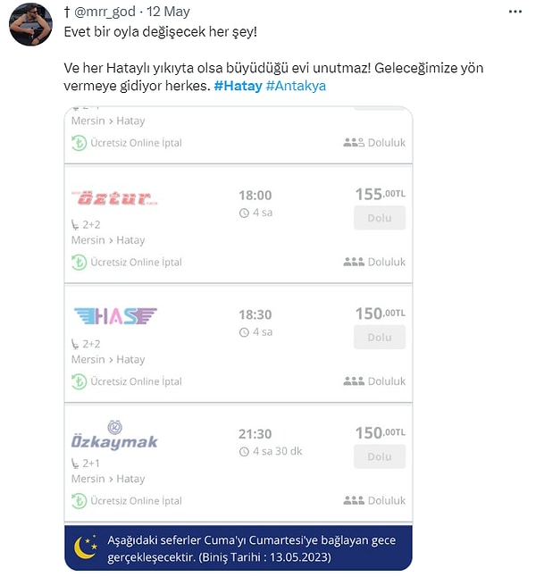 10. Bölgeye giden otobüslerin doluluğu ise dikkat çeken bir diğer konu.