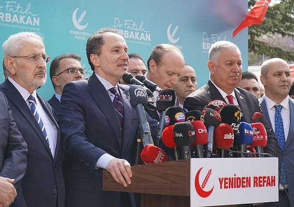 Saadet Partisi'nin Millet İttifakı içerisinde yer almasına sert sözlerle eleştiren Erbakan Cumhurbaşkanı Erdoğan'a açık desteğini duyurmuştu.