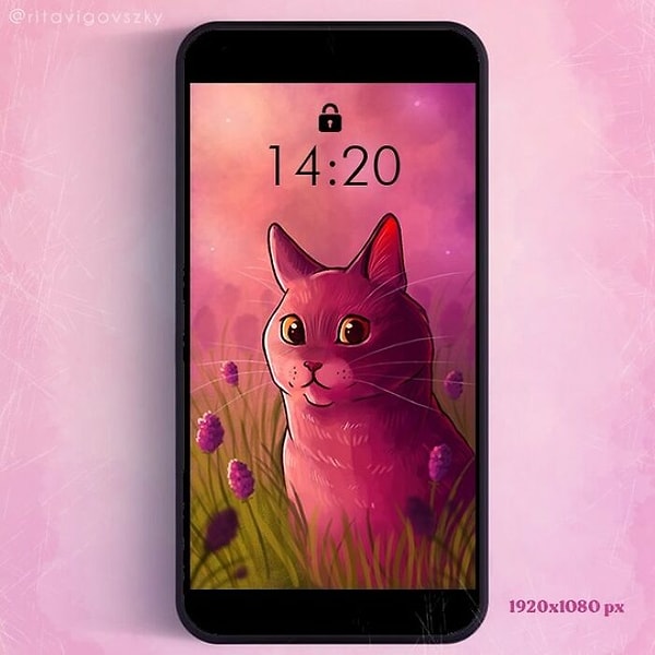 6. А у вас тоже любимец на заставке?