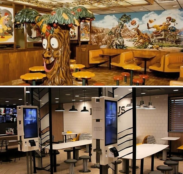 25. «Макдоналдс в 1980-х по сравнению с сегодняшним днем»