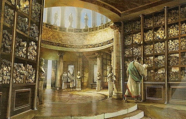 1. На территории какой современной страны находилась Александрийская библиотека?