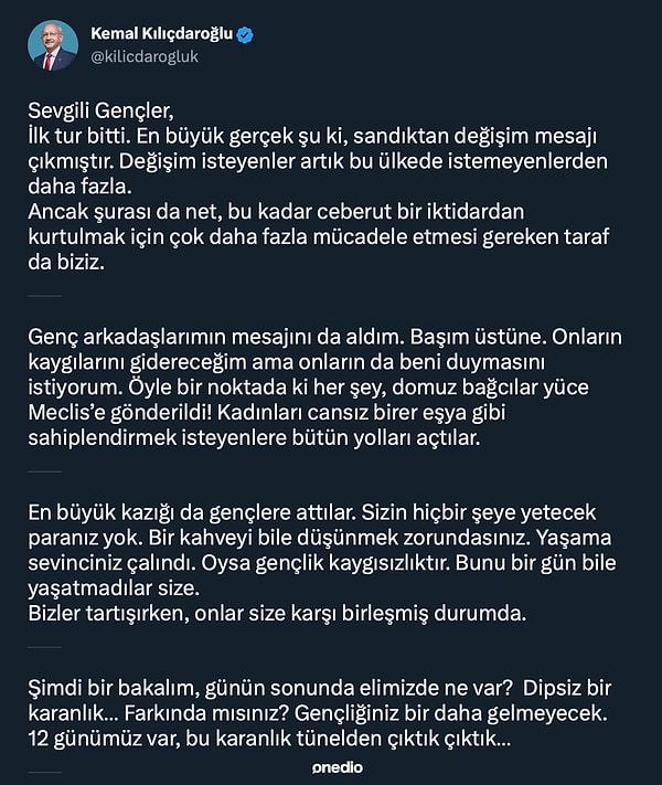 Kemal Kılıçdaroğlu’nun açıklamaları 👇