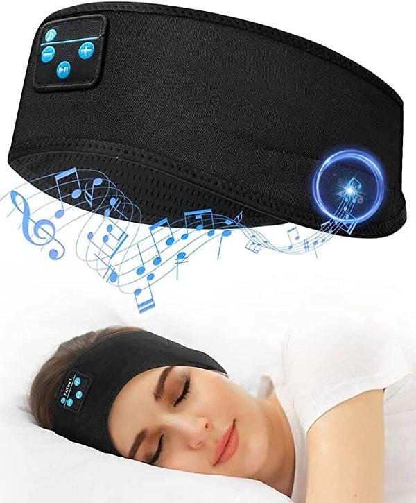 12. Uyurken bir şey dinlemeyi sevenler için sizi rahatsız etmeyen mükemmel bir bluetooth uyku kulaklığı.
