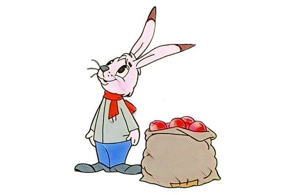 6. Кто оставил без пропитания маленьких зайчат в мультфильме, где зайчик отправился на поиск еды для своих зайчат?