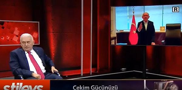 Binali Yıldırım'ın CNN Türk yayınına konuk olduğu anlarda ise o video oynatıldı ve Binali Yıldırım, Kılıçdaroğlu'nun stüdyoya geldiğini zannetti.