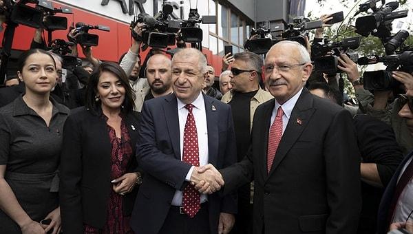 CHP Genel Başkanı Kemal Kılıçdaroğlu, cuma günü ise Zafer Partisi Genel Başkanı Ümit Özdağ ile bir araya geldi.