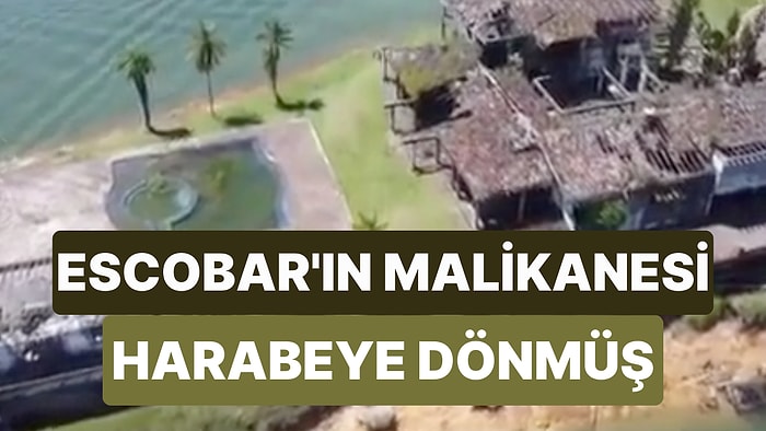 Harabeye Dönmüş! Pablo Escobar'ın Meşhur Malikanesinin Son Hali Drone ile Görüntülendi