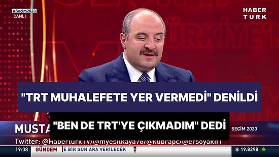 'TRT Muhalefete Yer Vermedi' Sözleri Üzerine Mustafa Varank: 'Ben de TRT'ye Hiç Çıkmadım'