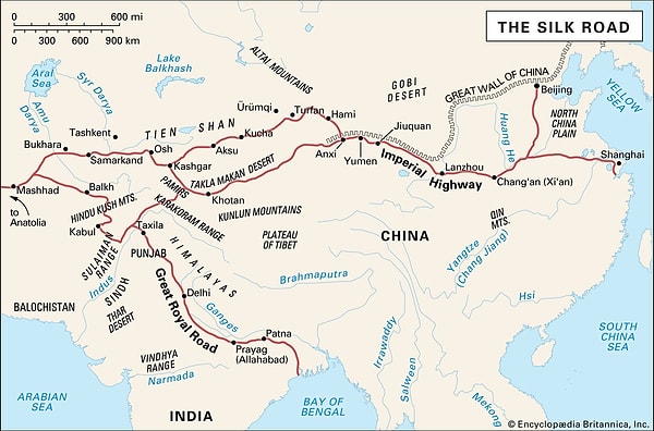 Asya ve Avrupa'yı birbirine bağlayan İpek Yolu'nun tarihi yıllar öncesine dayanıyor.